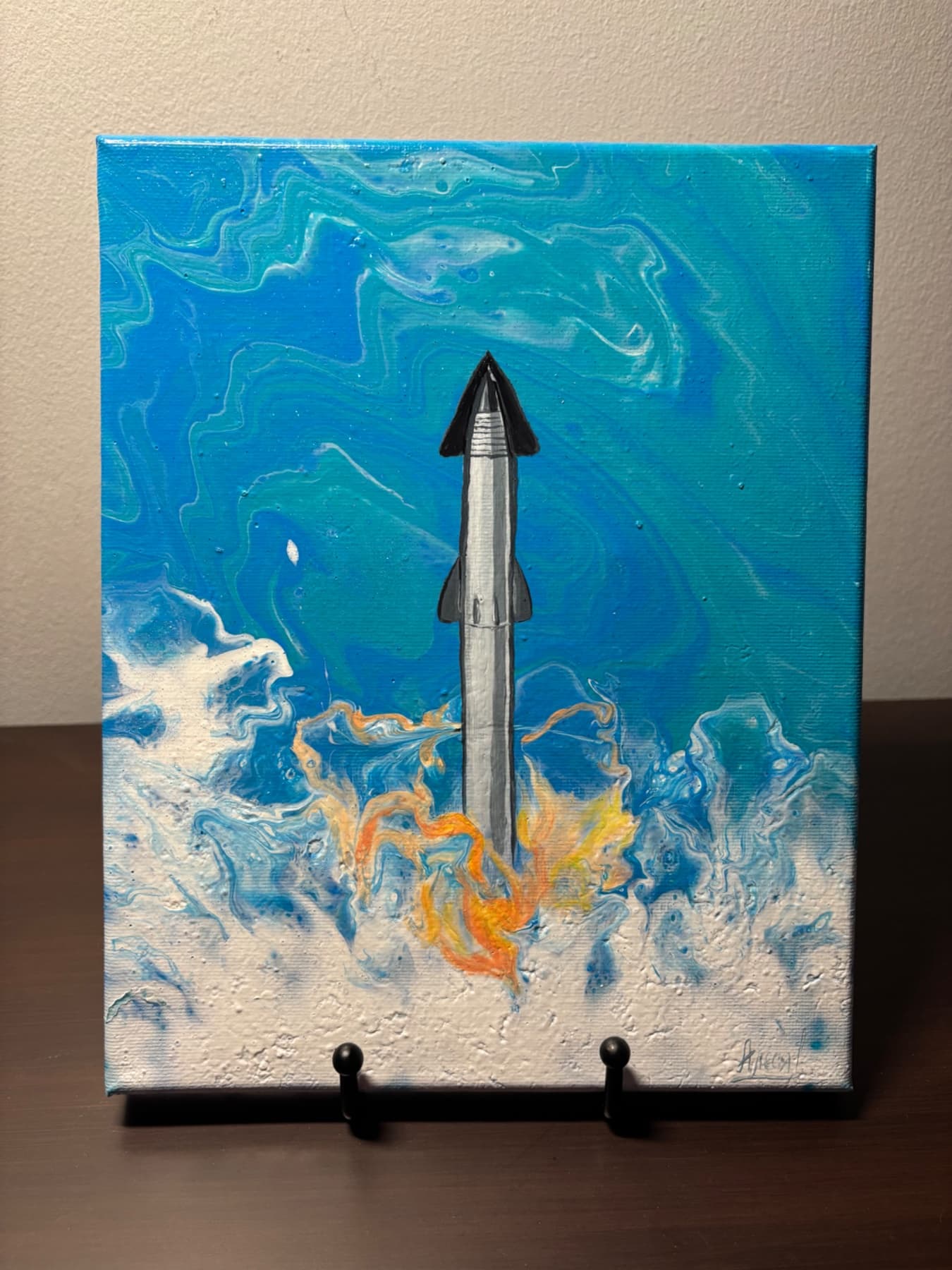 Spaceship, inspired by SpaceX — view 2