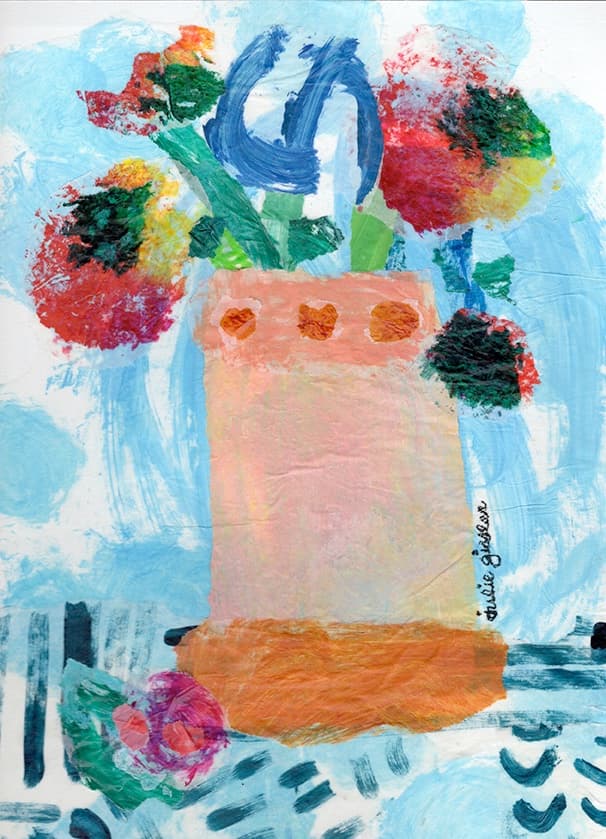 Flowers Salvador, Jim, Chrissy, Doug, & Missy Were a Bit Baffled by the Dull, Beige Vase Selection By Mrs. Krumb — view 1