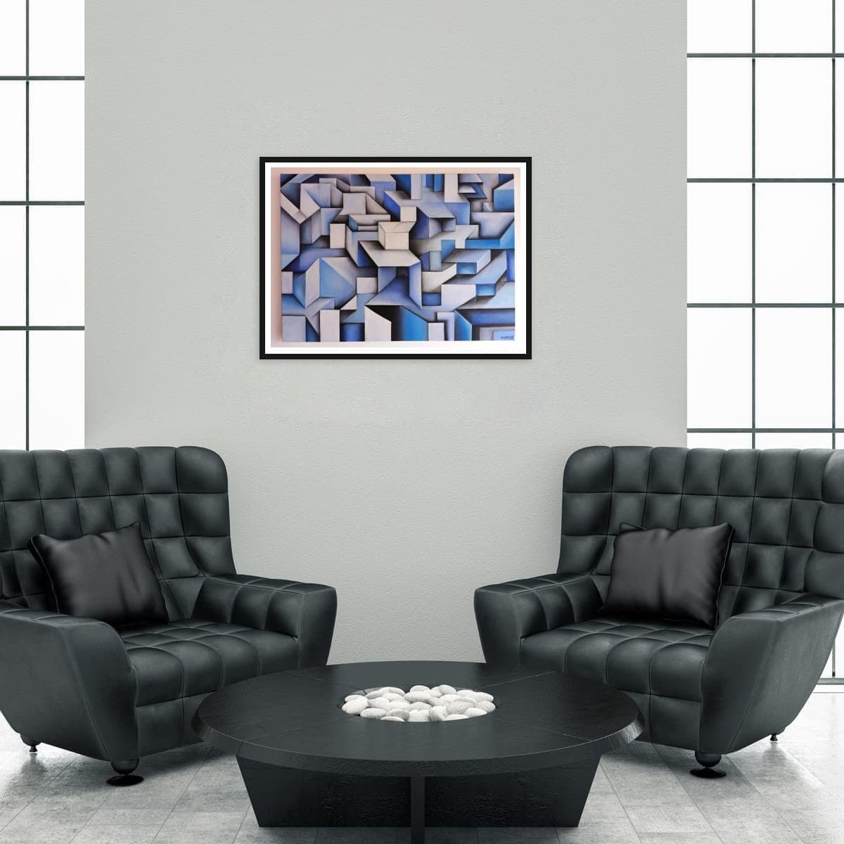Geometric Dimensions in Blue — view 2