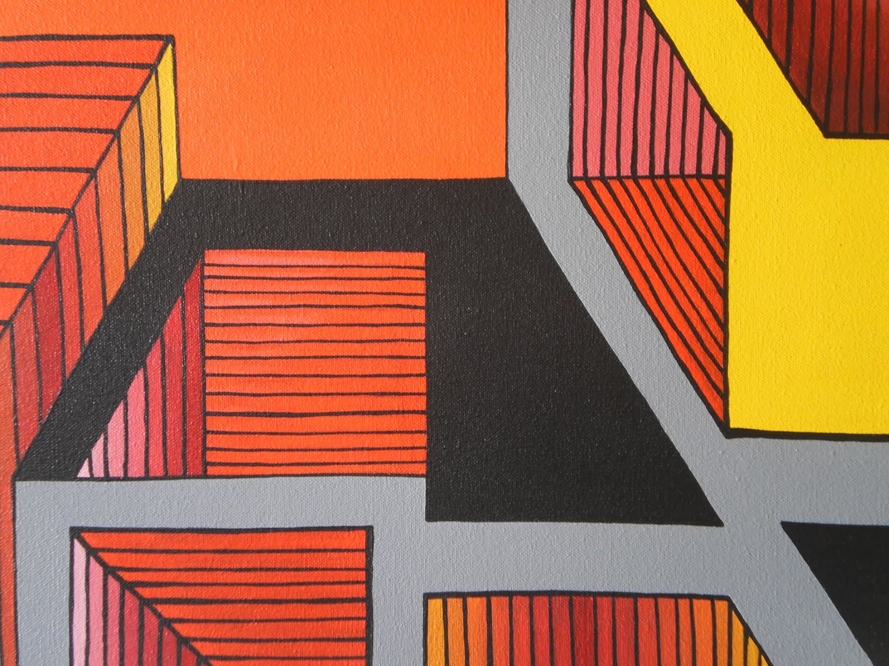 Geometric Interplay: A Study in Lines and Shapes — view 2