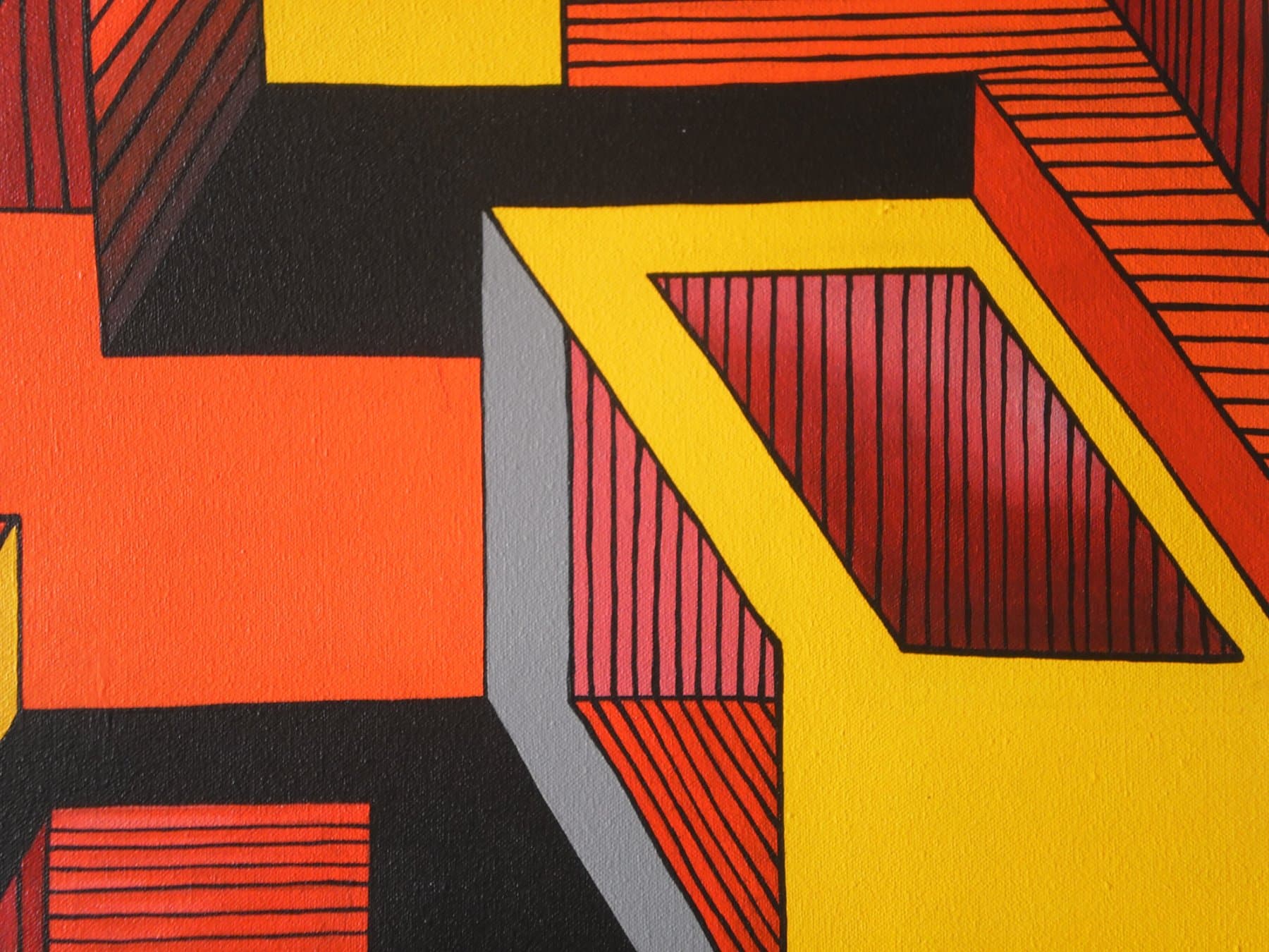 Geometric Interplay: A Study in Lines and Shapes — view 3