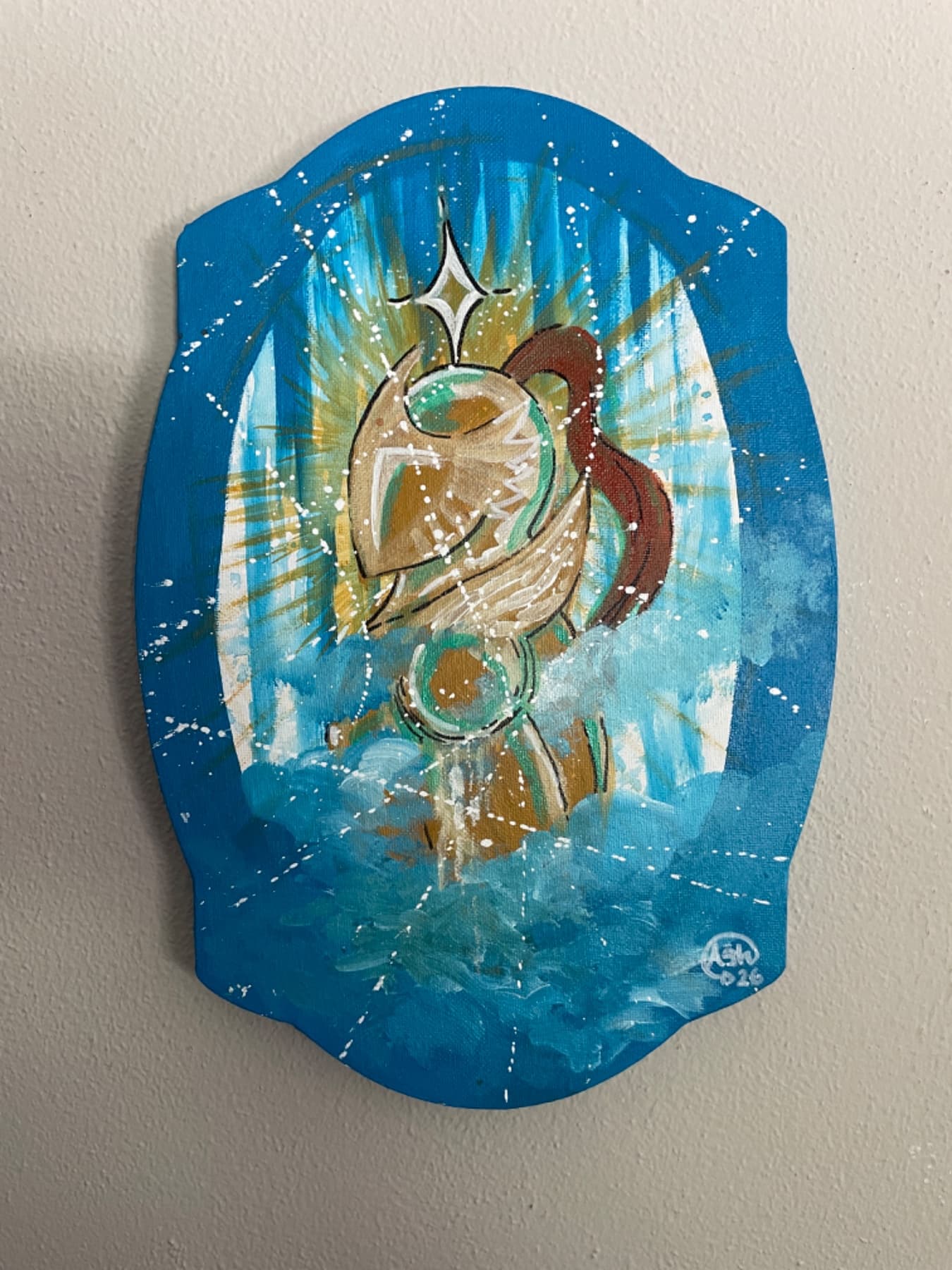 Blue Ephesian Warrior — view 1