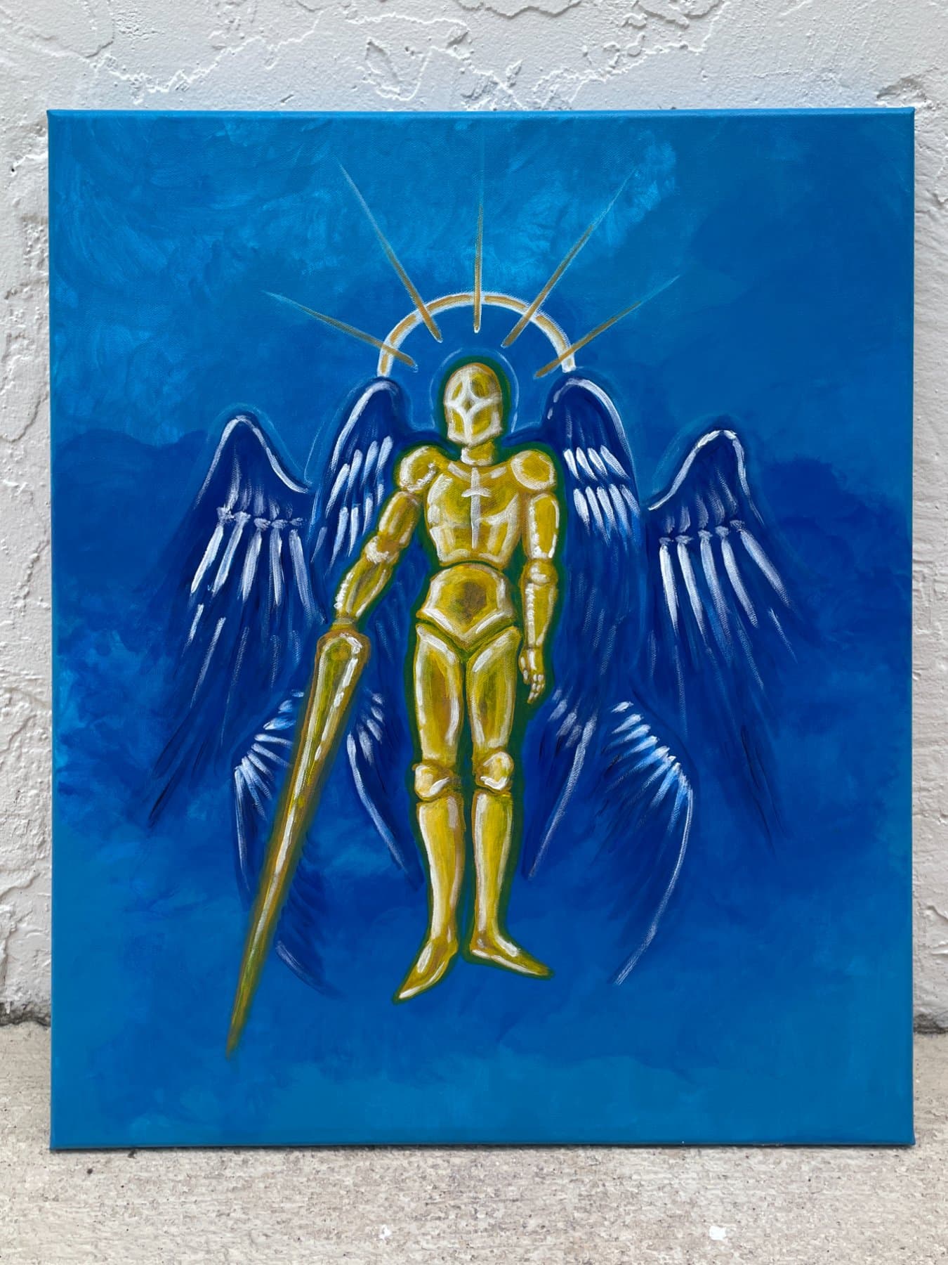 Archangel with Lance Drawn — view 1