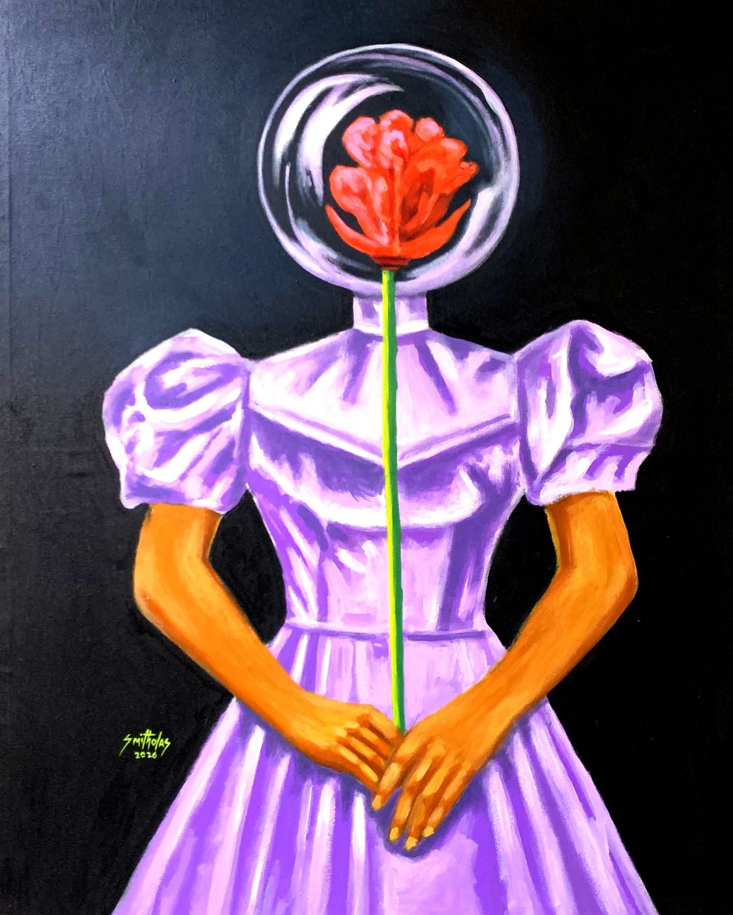 Surreal Figure with Flower — view 1