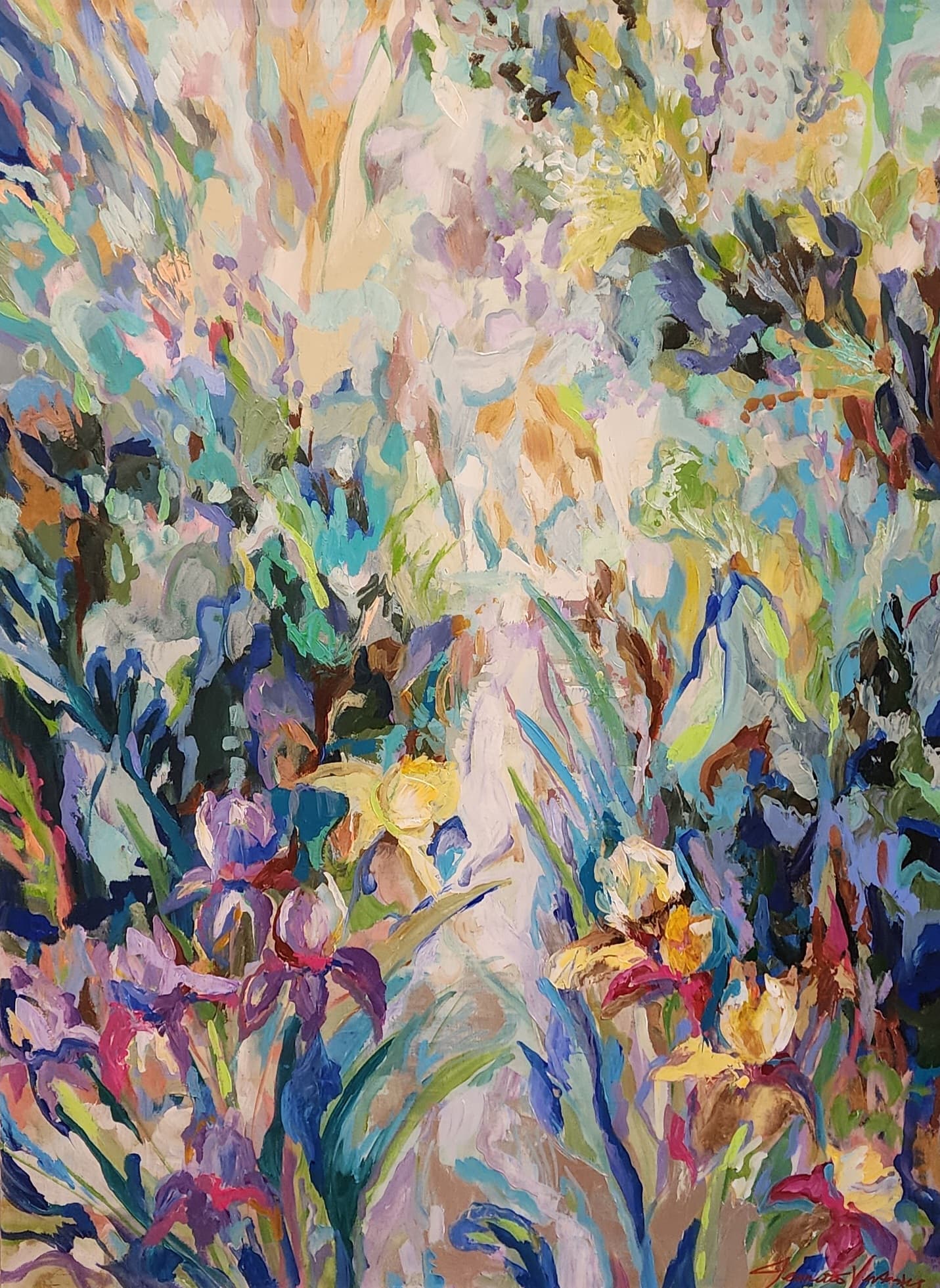 Walk with Irises — view 1
