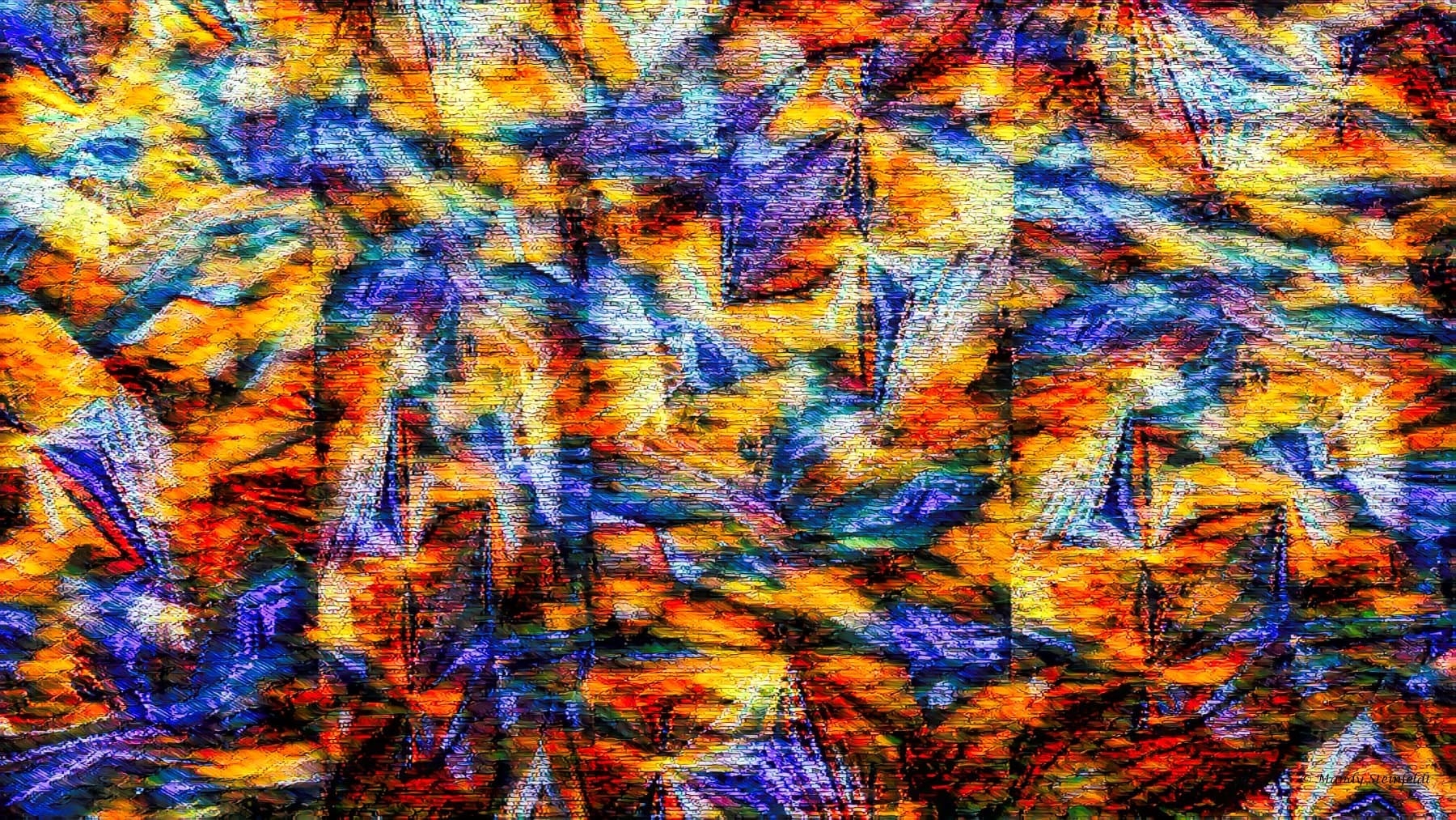 Fractured Currents of Vivid Fire — view 1